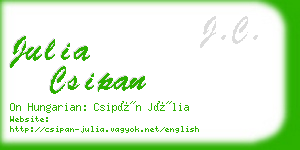 julia csipan business card